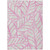 9' X 12' Pink And Beige Floral Washable Indoor Outdoor Area Rug
