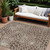 10' X 14' Brown And Beige Geometric Washable Indoor Outdoor Area Rug Transitional Style - Brown, Beige Color
