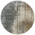 8' Beige Brown And Gray Round Abstract Washable Indoor Outdoor Area Rug