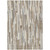 8' X 10' Ivory And Beige Striped Washable Indoor Outdoor Area Rug - 880016463477