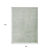 8' X 10' Artichoke Green And Silver Abstract Washable Indoor Outdoor Area Rug