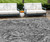 10' X 14' Gray Charcoal And Silver Abstract Washable Indoor Outdoor Area Rug Transitional Style - Gray, Charcoal, Silver Color