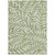 10' X 14' Green And Ivory Floral Washable Indoor Outdoor Area Rug - Green, Ivory
