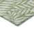 10' X 14' Green And Ivory Floral Washable Indoor Outdoor Area Rug - Green, Ivory