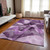 8' X 10' Purple Abstract Washable Non Skid Indoor Outdoor Area Rug Contemporary Style - Purple Color