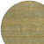 8' Sage And Gold Round Striped Washable Indoor Outdoor Area Rug
