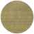 8' Sage And Gold Round Striped Washable Indoor Outdoor Area Rug