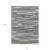 10' X 14' Gray And Ivory Striped Washable Indoor Outdoor Area Rug Transitional Style - Gray, Ivory Color
