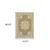 4' X 6' Tan Oriental Stain Resistant Indoor Outdoor Area Rug