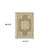 4' X 6' Tan Oriental Stain Resistant Indoor Outdoor Area Rug - 606114582960