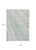 9' X 12' Ivory Blue And Green Striped Washable Indoor Outdoor Area Rug
