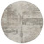 8' Linen And Gray Round Abstract Washable Indoor Outdoor Area Rug
