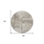 8' Linen And Gray Round Abstract Washable Indoor Outdoor Area Rug