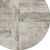 8' Linen And Gray Round Abstract Washable Indoor Outdoor Area Rug