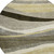 8' Taupe Gray And Black Round Abstract Washable Indoor Outdoor Area Rug