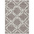8' X 10' Taupe And Ivory Geometric Washable Indoor Outdoor Area Rug Transitional Style - Taupe, Ivory Color
