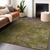 8' X 10' Green Abstract Washable Indoor Outdoor Area Rug - Green