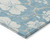 10' X 14' Sky Blue And Ivory Floral Washable Indoor Outdoor Area Rug - Sky Blue, Ivory