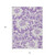 10' X 14' Purple and Ivory Floral Washable Non Skid Indoor Outdoor Area Rug