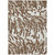 10' X 14' Chocolate Beige And Ivory Animal Print Washable Indoor Outdoor Area Rug