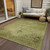 9' X 12' Khaki Brown And Taupe Oriental Washable Indoor Outdoor Area Rug