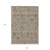 9' X 12' Taupe Brown And Gray Oriental Washable Indoor Outdoor Area Rug - Taupe, Brown, Gray
