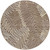 8' Chocolate And Ivory Round Floral Washable Indoor Outdoor Area Rug - Chocolate, Ivory