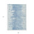 9' X 12' Sky Blue And Denim Blue Abstract Washable Indoor Outdoor Area Rug