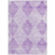 9' X 12' Lavender Geometric Washable Non Skid Indoor Outdoor Area Rug