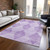 9' X 12' Lavender Geometric Washable Non Skid Indoor Outdoor Area Rug