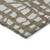 10' X 14' Brown And Ivory Abstract Washable Indoor Outdoor Area Rug