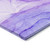 8' Round Purple Round Abstract Washable Non Skid Indoor Outdoor Area Rug