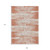 9' X 12' Coral And Ivory Striped Washable Indoor Outdoor Area Rug