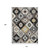 10' X 14' Black Wheat And Gray Southwestern Washable Indoor Outdoor Area Rug