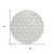 8' Ivory And Black Round Geometric Washable Indoor Outdoor Area Rug - 880016388121