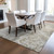9' X 12' Taupe Beige And Ivory Abstract Washable Indoor Outdoor Area Rug