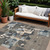 9' X 12' Taupe Gray And Beige Abstract Washable Indoor Outdoor Area Rug