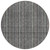 8' Gray And Silver Round Striped Washable Indoor Outdoor Area Rug - Gray, Silver