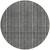 8' Gray And Silver Round Striped Washable Indoor Outdoor Area Rug - Gray, Silver