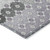 10' X 14' Lavender Gray And Ivory Floral Washable Indoor Outdoor Area Rug