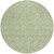8' Sage And Ivory Round Geometric Washable Indoor Outdoor Area Rug - Sage, Ivory