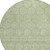 8' Sage And Ivory Round Geometric Washable Indoor Outdoor Area Rug - 880016825749