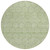 8' Sage And Ivory Round Geometric Washable Indoor Outdoor Area Rug - Sage, Ivory