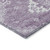 10' X 14' Lavender Plum And Ivory Medallion Washable Indoor Outdoor Area Rug