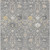10' X 14' Gray Gold And Ivory Oriental Washable Indoor Outdoor Area Rug