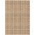 8' X 10' Brown Beige And Beige Plaid Washable Indoor Outdoor Area Rug