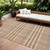 8' X 10' Brown Beige And Beige Plaid Washable Indoor Outdoor Area Rug