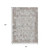8' X 10' Taupe And Ivory Patchwork Washable Indoor Outdoor Area Rug