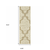 2' X 8' Tan Oriental Stain Resistant Indoor Outdoor Area Rug