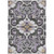 8' X 10' Purple And Charcoal Damask Washable Indoor Outdoor Area Rug